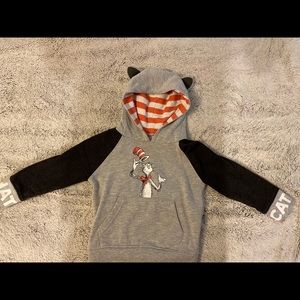 Cat in the Hat Hoodie Size 2T